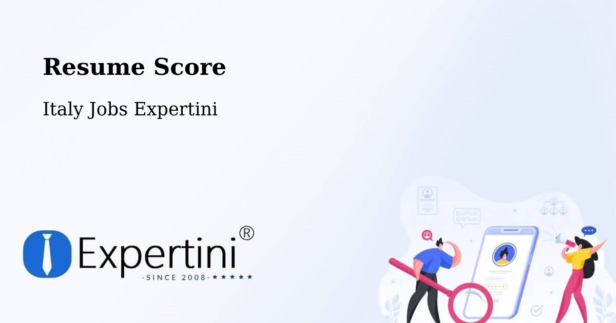 Resume Score & Job Description Match Tool – Imola - Italy Jobs Expertini
